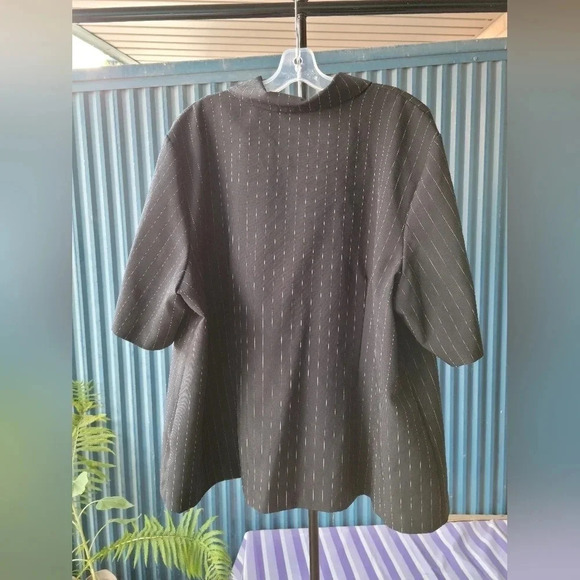 Penningtons Two Piece Pinstripe Pants and Short Sleeve Top Suit size  26 - Picture 7 of 16